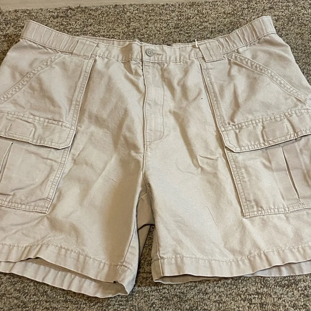 Savane Beige/Tan Casual Cotton Shorts Size W40